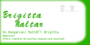 brigitta maltar business card